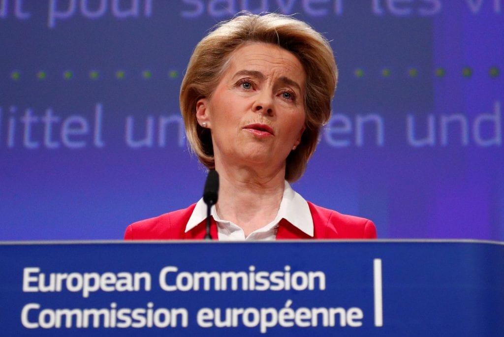 La presidenta de la Comisión Europea, Ursula von der Leyen.FRANCOIS LENOIR / REUTERS