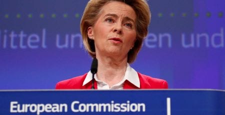 La presidenta de la Comisión Europea, Ursula von der Leyen.FRANCOIS LENOIR / REUTERS